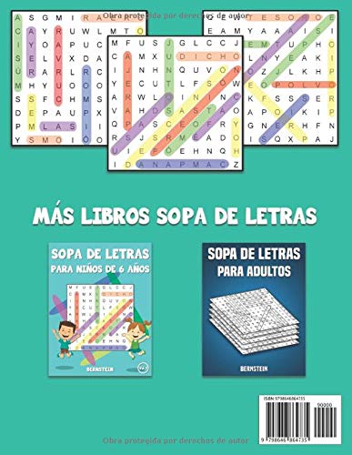 Sopa de letras para niños 8 años: Juego didácticos para niños - Con soluciones y letras grandes (Vol. 1)