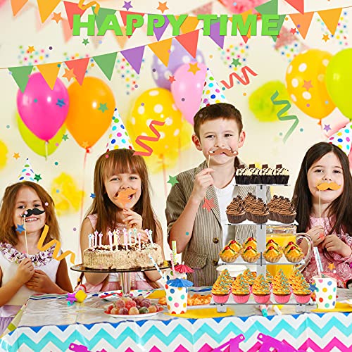 Soporte para Tartas de 4 Pisos, Soporte Cupcakes con Hilo de Luz (Amarilla) Torre de Exhibición de Postres Muffin Rosquilla Acrílico Transparente Stand para Cumpleaños, Boda, Fiesta, Panadería, Buffet