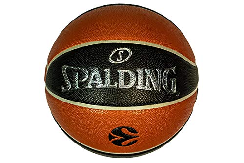 Spalding Euroleague TF-500 In/out Ball 84002Z 84002Z_7 - Balón de Baloncesto Unisex, Color Naranja, 7 EU