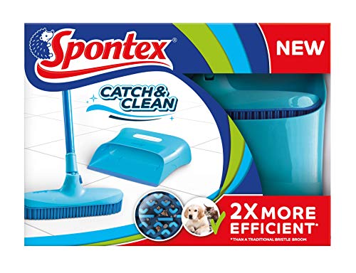 Spontex Catch&Clean - Set de Escoba y Recogedor