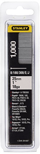 Stanley 1-SWKBN100T Clavo/Brad 8/300 / E/Tipo J-25mm-1000 u, Multicolor