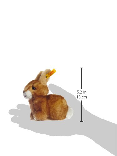 Steiff 80081 - Peluche de conejo color marrón de 14 cm [Importado de Alemania]