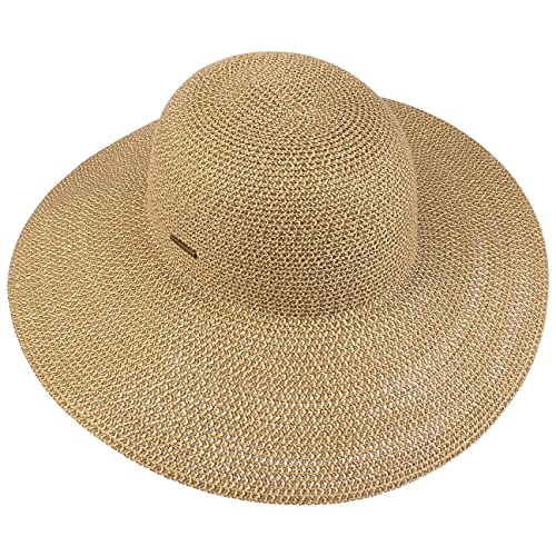 Stetson Sombrero de ala Ancha Fiorella Mujer - Sol Verano Playa Primavera/Verano - M (56-57 cm) marrón