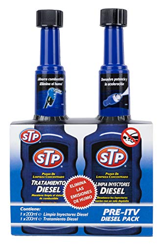 STP® - PACK PRE-ITV DIÉSEL - Tratamiento para motores diésel + Limpia inyectores para motores diésel - Reduce emisiones, ahorra combustible y recupera el rendimiento