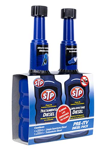 STP® - PACK PRE-ITV DIÉSEL - Tratamiento para motores diésel + Limpia inyectores para motores diésel - Reduce emisiones, ahorra combustible y recupera el rendimiento