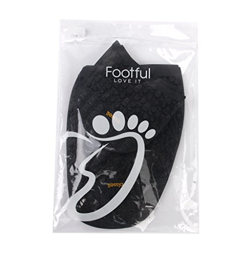 Suela de goma Footful, media 2,5 mm y tacón 8 mm para reparación de zapatos grandes