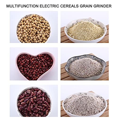 Sunydog Máquina de aplastamiento multifunción Cereales eléctricos Molinillo de granos Molino de especias Hierbas Pulverizador Máquina de molienda Herramienta Molinillo eléctrico de granos de café de a