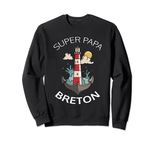 Super Papa Breton - Regalo para el Día del Padre Bretaña Sudadera