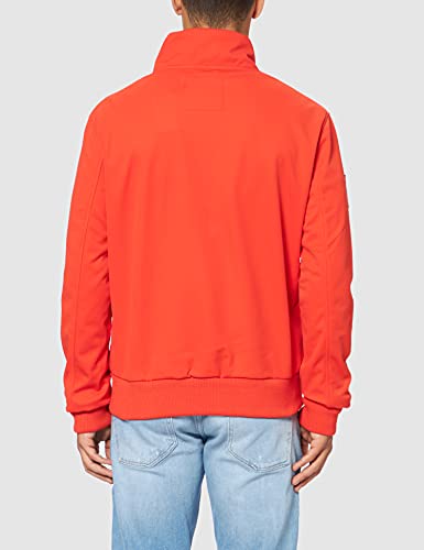 Superdry Chaqueta Bonded Soft Shell Jacket, Bold Orange, L para Hombre
