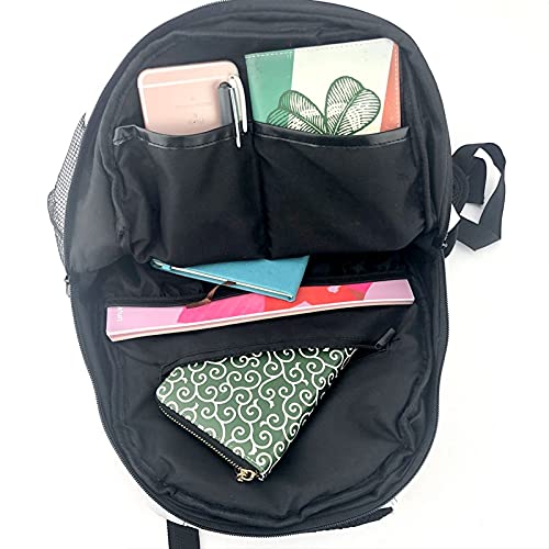 SXCVD Mochila informal,Caballo mágico verde con cuernos y ojos verdes venenosos,Mochila para portátil de negocios,Mochila de viaje de senderismo para hombres,mujeres,adolescentes