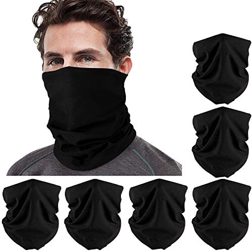 Tacobear 6 Piezas Braga Cuello Pañuelos Deporte Multiuso Bandana Bufandas Bragas de Cabeza Turbante Multifunción Pañuelos para Moto Ciclismo Yoga Aire Libre Playa Color Aleatorio