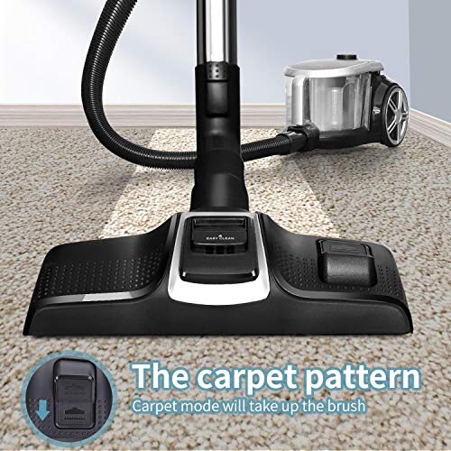 Taylor Swoden Katar – Aspirador sin bolsa 800W | Filtro HEPA, depósito 3 litros | Cepillo para alfombras y suelo duro, cepillo para muebles y cepillo de boquilla estrecha | Soporte para accesorios.