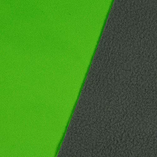 Tejido Softshell Uni de color verde neón, tejido funcional – Precio por 0,5 metros