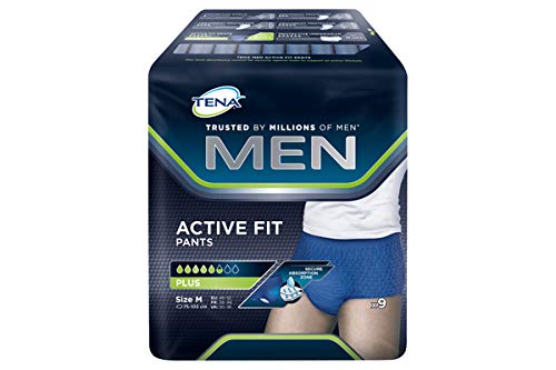 Tena Men Active Fit Plus M - Pantalones para hombre (1 x 12 unidades)