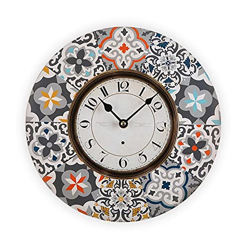 TIENDA EURASIA® Reloj de Pared - Relojes de Pared Originales de Diseño - Ø 29 cm x 4 cm (ALFAMA - 18190200)