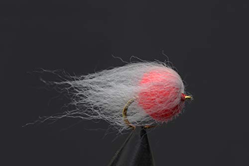 Tigofly 30 unids/lote 3 colores Nuke huevo mosca Glo Bug mosca pesca moscas señuelos tamaño 8 # (rojo)