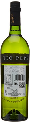 Tío Pepe - Vino Fino D.O. Jerez - 6 botellas de 750 ml - Total: 4500 ml