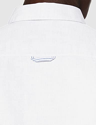 Tom Tailor Casual 1008320 Camisa, Blanco (White 20000), Large para Hombre