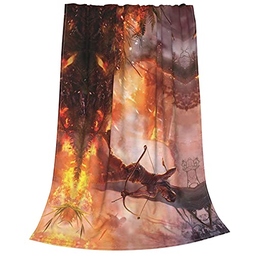 Tomb Raider Baba Yaga - Manta antipilling de franela para tumba Raider para sofá, cama, sala de estar, sofá y casa de felpa idea de regalo