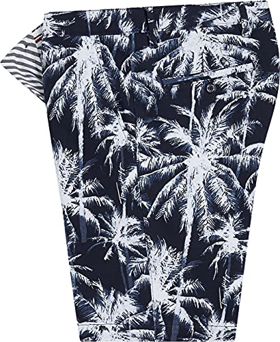 Tommy Hilfiger Brooklyn Terry Palm Print Short Pantalones Cortos, Desert Sky, 31W para Hombre