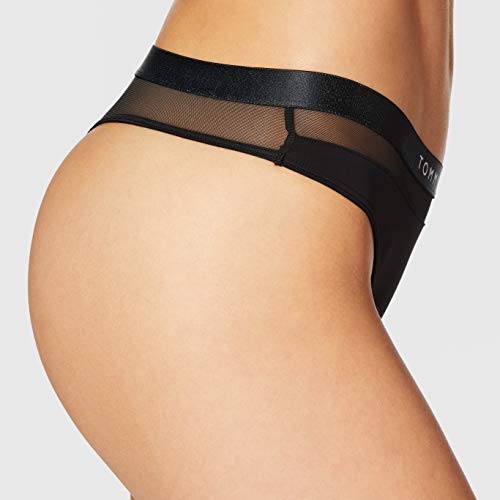 Tommy Hilfiger Thong, Tanga Mujer, Negro (Black 990), 36 (Talla del Fabricante: SM)