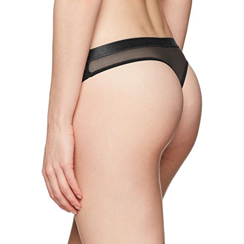 Tommy Hilfiger Thong, Tanga Mujer, Negro (Black 990), 36 (Talla del Fabricante: SM)