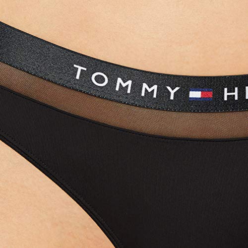 Tommy Hilfiger Thong, Tanga Mujer, Negro (Black 990), 36 (Talla del Fabricante: SM)