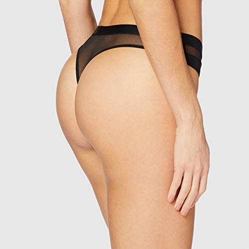 Tommy Hilfiger Thong, Tanga Mujer, Negro (Black 990), 36 (Talla del Fabricante: SM)