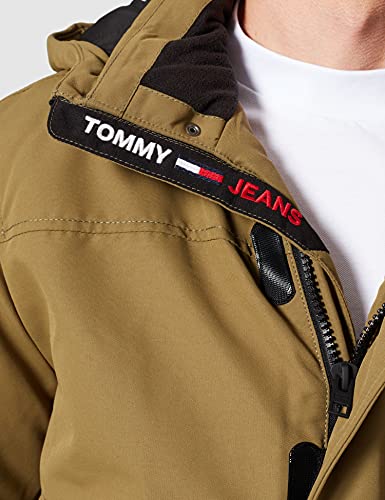 Tommy Jeans TJM Tech Bomber Chaqueta, Uniform Olive, L para Hombre