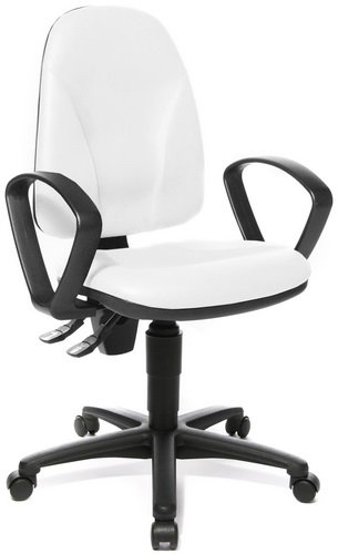 Topstar 611920 silla de oficina CALIFORNIA 20 HD tejido Softex blanco silla de escritorio