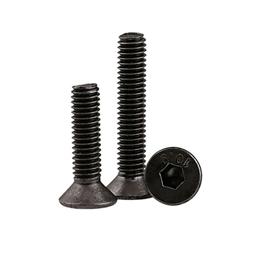 Tornillo de madera DIN79913 de alta resistencia 10.9 Grado Negro Nickel Piedra Cabeza Hexagonal Tornillo Tornillo Caballo Perno Máquina Tornillo M2 M2.5 M3 M4 M5 M6-10PCS (Dimensions : M4x16mm)