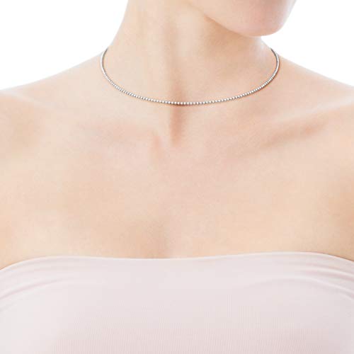 TOUS Collar cadena Mujer en plata de primera Ley, Largo 40 cm.