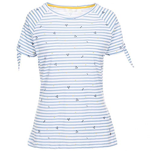 Trespass - Camiseta Penelope para Chica Mujer (S) (Rayas Denim Blanco)