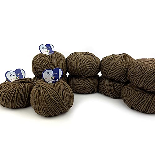 Tricot Cafè - Padova - Hilo mixto de lana y alpaca apto para todo tipo de trabajos Ideal para trabajos de ganchillo, ovillo fabricado en Italia, mezcla elegancia y calidad