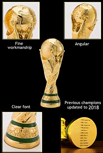 Trofeo del Trofeo de la Copa Mundial Trofeo de fútbol Adecuado para Souvenir/fanáticos/colección/decoración del hogar/de Regalo/premios para Varios Partidos de fútbol (Size : 27cm)