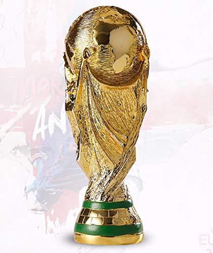 Trofeo del Trofeo de la Copa Mundial Trofeo de fútbol Adecuado para Souvenir/fanáticos/colección/decoración del hogar/de Regalo/premios para Varios Partidos de fútbol (Size : 27cm)