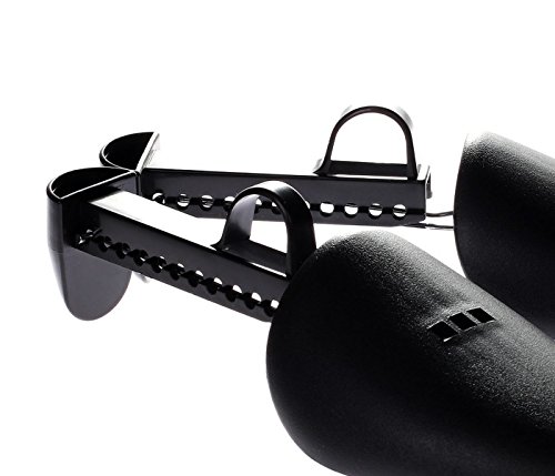 TUKA [4 pares] Hormas de zapato ajustable, Plástico de alta calidad, tensor ajustable, hormas. Unisex para hombres/mujeres, Tamaño S para zapatos de tamaño 34-41, negro, TKB6003-black-F-4x