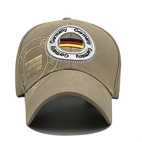 UKKO Gorras de Beisbol Alemania Bandera Hombres Pesca Béisbol Gorra De Alemania Sombrero Hombres Snapback Hueso Ajustable Wonmen Béisbol Sombrero Snapback Sombrero