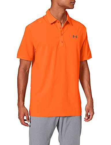 Under Armour Playoff Vented Polo, Hombre, Naranja, XL