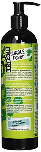 UNDERGREEN Jungle Fever Nutrientes para Plantas Verdes de Interior o terraza, Fertilizante líquido Bio, 400 ml