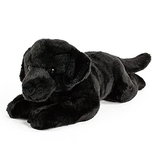 Uni-Toys Peluche de perro labrador negro 40 cm tumbado