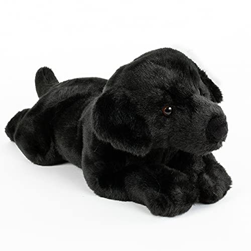 Uni-Toys Peluche de perro labrador negro 40 cm tumbado