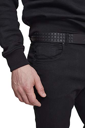 Urban Classics Rivet Belt Cinturón, Negro (Black 00007), 120 cm para Hombre