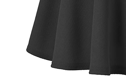 urban GoCo Falda Mujer Elástica Plisada Básica Patinador Multifuncional Corto Falda (M, Negro)