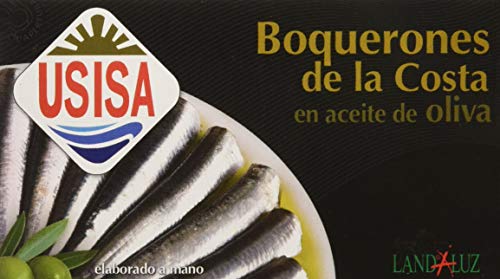 Usisa - Conserva de Pescado| Boquerones en Aceite de Oliva - 5 Latas x 120 g