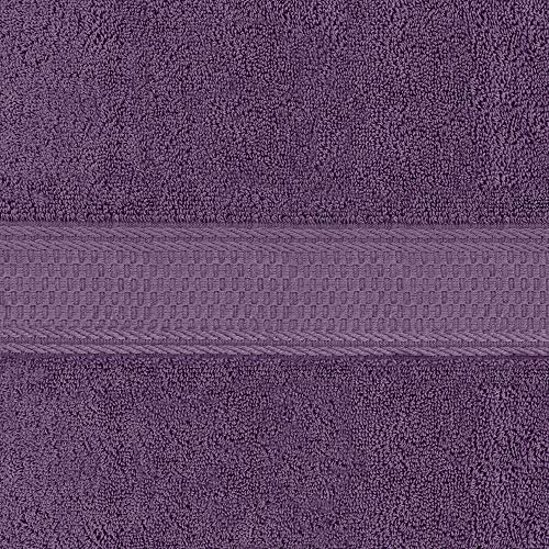 Utopia Towels - 700 gsm Toallas de Baño de Algodón (90 x 180 cm) Hoja de Baño de Lujo Hogar, los Baños, la Piscina y el Gimnasio Algodón de Anillos (Púrpura/Ciruela)