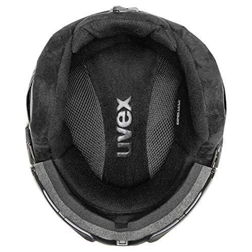 uvex instinct visor pro v Casco de esquí, Adultos unisex, black, 53-55 cm