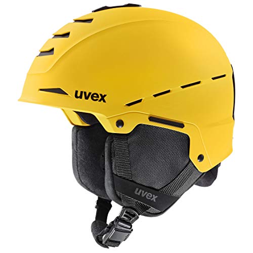 uvex Legend Pro Casco de esquí, Adultos Unisex, Yellow Mat, 52-55 cm