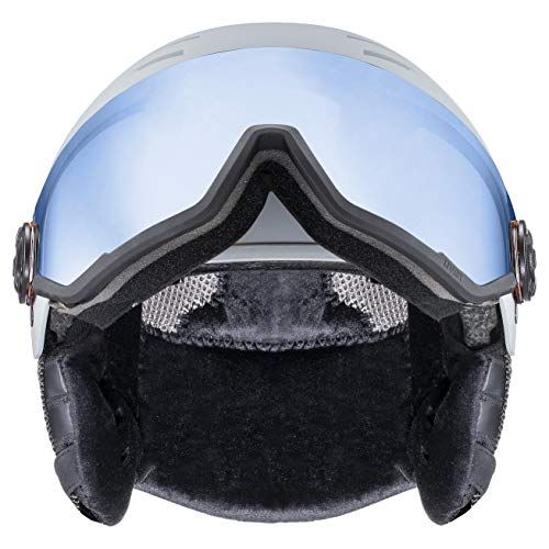 uvex wanted visor Casco de esquí, Adultos unisex, rhino mat, 58-62 cm