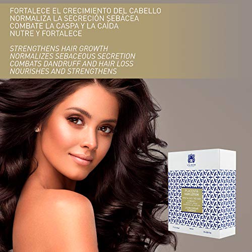 Valquer Profesional Loción Capilar de placenta. Combate: caspa, grasa, seborrea y caída - Ampollas capilares. Sin sulfatos. Estimulante capilar - 12x15ML